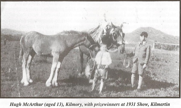 Hugh McArthur (13), Kilmory with prizewinners at 1931 Show, Kilmartin